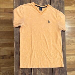 U.S. Polo ASSN. Men's V-Neck logo on chest